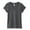 Charcoal Grey, variant on Ladies' 4.7 oz. Sofspun Jersey Junior V-Neck T-Shirt