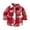 style-01 Watermelon Red, variant on Kogui Baby Flannel Shirt Boys Girls Long Sleeve Flannel Plaid Shirt Button Down Shirts Handsome Casual Fashionable Tops Shirts Size 18 24 Months (Coffee,18-24 Months)