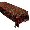 thumbnail image 2 of Cotton Tablecloth Fruits Print Cherries Allover Black, 2 of 3