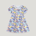 thumbnail image 3 of HomeGardon Girls Dress,Toddler Dress for Girls Size 7Years Children's Europe and The United States Wind Girls Dress Printed Girls Floral Princess Skirt,2Y-7Y, 3 of 4