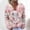 Pink, variant on VOONCAS Women’s Pink Boho Cardigan - Soft Acrylic, 3D Cherry Blossom & House Embroidery, Button-Front, Inclusive Size S-XXXXXL, Spring/Fall Layering,Size L