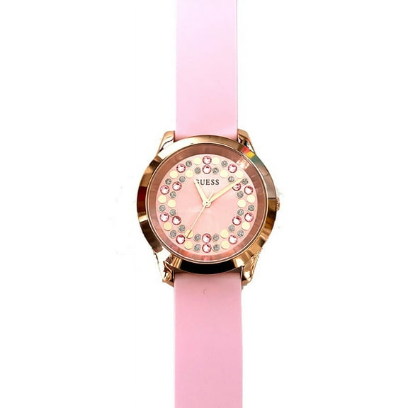 GUESS Silicone Rhinestone Analog Watch U1357L3