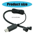 USB To 4Pin Fan Adapter Cable, 12V Voltage Enhancement Option For