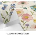 thumbnail image 4 of Spring Round Tablecloth 60 Inch Watercolor Flowers Table Anti-Wrinkle Waterproof Wipeable Table Cover for Home Dining Room Season Decorations, 4 of 6
