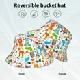 thumbnail image 5 of Kll Animals Bucket Hat For Women Men Packable Travel Beach Sun Hat Outdoor Rave Accessories Reflective Fisherman Cap, 5 of 9