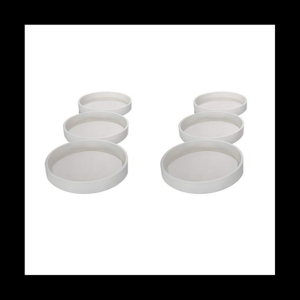 6 Piezas de Moldes de Silicona de Bricolaje Redondo Grande, Diámetro 3.94 Pulgadas/10 cm, Moldes para Fundición con Resina, Cemento