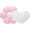 Pink, White, variant on 2 count 17.72" Heart Shaped Pillows, Six Petal Floral Daisy Flower Cushion, Decorative Throw Love Heart Shaped Pillow Gifts for Decoration, Bed Sofa Couch (White,)