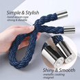 thumbnail image 4 of 2 Pack Strong Magnetic Curtain Tiebacks Modern Simple Style Drape Tie Backs Convenient Decorative Weave Rope Curtain Holdbacks for Thin or Thick Home & Office Window Draperies (Royal Blue), 4 of 6
