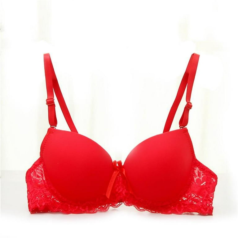 Bras For Women,Womens Bras,Ladies Glossy Small Breast Gathering