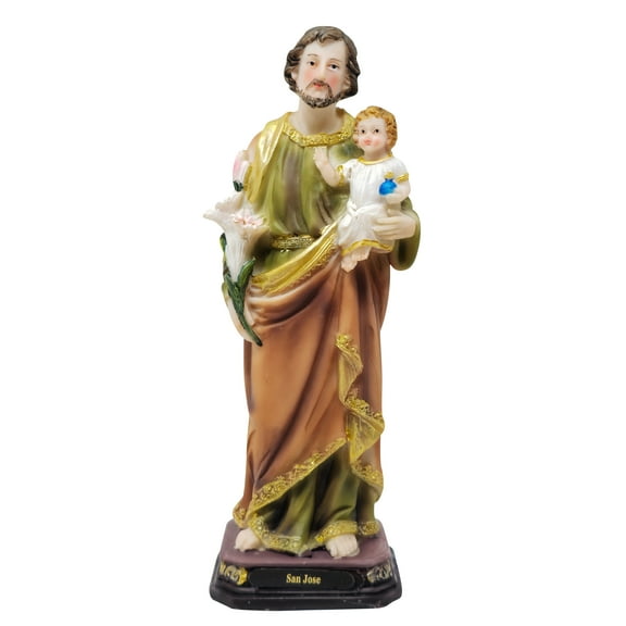 MrcjSales – Saint. Joseph Statue | 8 inches | Resin Craftsmanship | San Jose Engraved | Church, Home Decor, Gifts, Prayers