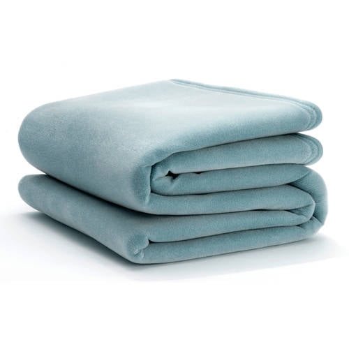 The Original Vellux Twin Plush Blanket in Blue