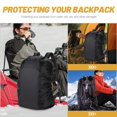 thumbnail image 3 of HLONK Backpack Poncho Rain Cover for Hiking Backpacks Traveling Carry Water Proof Protector Night, 3 of 6