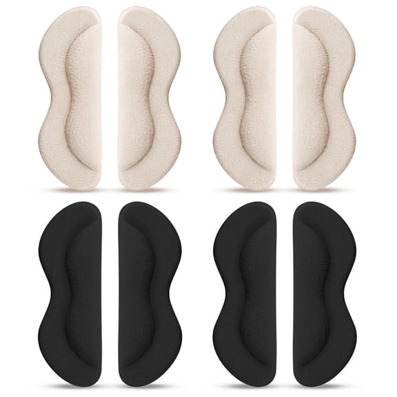 VERDANVERSE 4 Pairs Wear-Resistant Heel Cushions Suede Fabric for Women Men Outdoor Activities