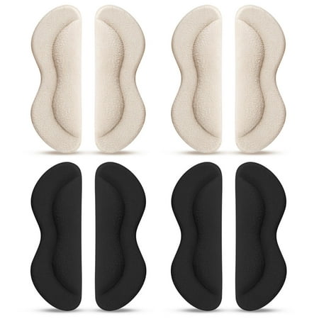 

4 Pairs Wear-resistant Heel Cushions Adhesive Shoe Heel Liners Heel Patches for Outdoor