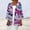 #0018-Purple, variant on Women's Sequin Cardigan Lightweight 3/4 Sleeve Open Front Party Sparkle Clubwear Glitter Cover Ups Stylish Sequin Jackets Gift