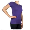 thumbnail image 3 of Playera Wilson Talla M Deportiva de Cuello Redondo Morado, 3 of 4