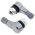 thumbnail image 3 of Colaxi 2pcs Motorcycle Tire Tyre Valve Stems CNC Alloy 90 Degree For Front And Rear - Grey, 3 of 5