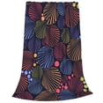 thumbnail image 2 of Bingfone Colorful Shells Print Flannel Fleece Blanket Throw Blanket For Bed,Sofa,Couch,Travel,Camping(80"X60"), 2 of 9
