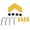 Yellow, variant on Riousery 2 Sets 90 Degree Positioning Square L-Type Right Angle Adjustable Woodworking Splicing Corner Fixture, Yellow (9.45 inches / 24 cm)