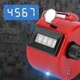 thumbnail image 3 of Handheld Tally Counter 4-Digit Number Count Clicker Counter Hand Counter Handheld Tally Counter (Red), 3 of 10