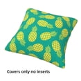 thumbnail image 3 of Throw Pillow Covers, Cute Pineapple Pine Green Soft Square Pillow Cases with Invisible Zipper for Couch Bed Sofa, Farmhouse Fall Home Decor 20"x20", 3 of 7