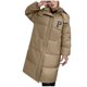 thumbnail image 1 of Chaqueta y abrigos casuales con capucha de manga larga para mujer, moda, con cremallera, manga larga, largo medio, hasta la rodilla, de algodón grueso para invierno, abrigo para mujer, 1 of 6