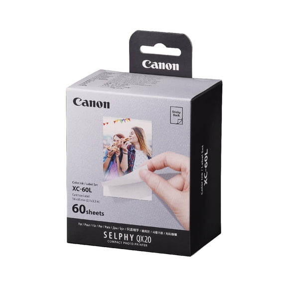 Canon XC-60L Ink & Paper Set for SELPHY QX20 Wireless Mobile Printer