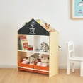 thumbnail image 5 of Toffy & Friends Kids Wooden Multi-Use Bookshelf 6 Cube 3 Shelf Bookcase,Wood Color, 5 of 9