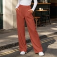 thumbnail image 2 of SHENGXINY Womens Dress Pants High Waisted Stretchy Comfy Work Pants for Office Daily Wear Business Travel Watermelon Red 2XL, 2 of 7
