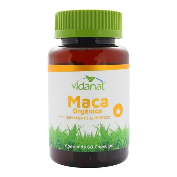 Suplemento alimenticio Vidanat maca orgánica 60 cápsulas