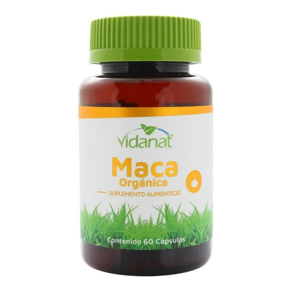 Suplemento alimenticio Vidanat maca orgánica 60 cápsulas