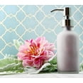 thumbnail image 6 of Cornucopia Brands Frosted Glass Soap Dispenser w/Stainless Steel Pumps (White Frosted, 8-Ounce, 2-Pack); Boston Round Bottles w/ Pump Tops and Caps, 6 of 6