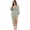 Green, variant on Plus Size Mint Green Sequin Party Dress for Women, Long Sleeve Glitter Evening Gown with Draped Neck, Ruched Bodycon Fit, Asymmetrical Hem with Side Slit