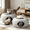 Gray, variant on StarQualityBargain Cat Cave Tunnel Bed, 24 in Felt Peekaboo Donut Hideaway for Indoor Cats, Collapsible, Scratch Resistant, Dark Gray