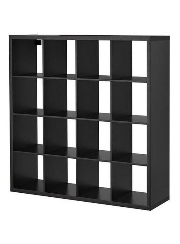 Ikea Kallax Multi Purpose Shelving Unit , Bookcase , Display Case , Black Brown , Modern