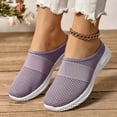 thumbnail image 2 of longantii Mules for Women Summer Orthopedic Shoes with Arch Support Diabetic Air-Cushion Slip-On Walking Shoe Breathable Hollow Out Clogs Lightweight Open Back Shoes Comfortable Closed Toe Mules, 2 of 4