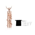 thumbnail image 7 of Men Women Column with rosette in relief Cremation Pendant Small Urns For Ashes Keepsake Urn Necklace Cremation Jewellery Urns, 7 of 7