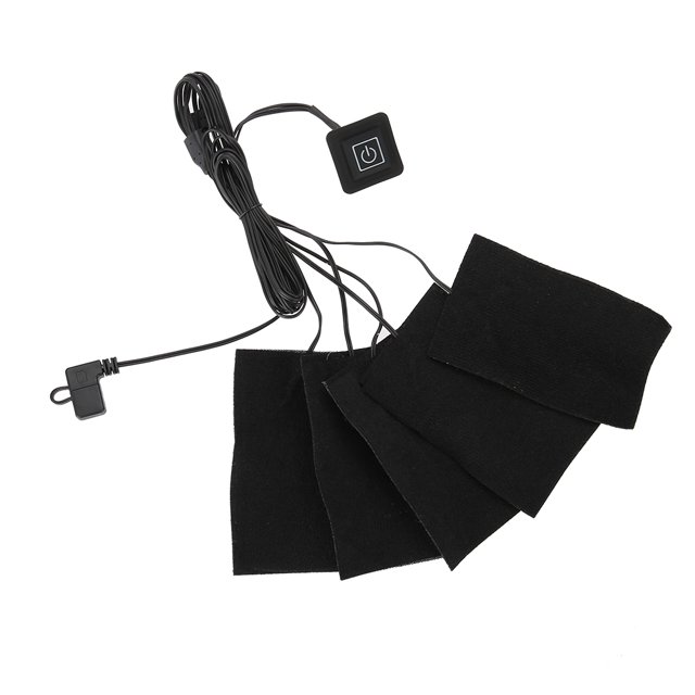 Cergrey USB Electric Clothes Five Heater Pads Heating Element Adjustable Temperature Warmer Tool, USB Cloth Heater, USB Heater Pad