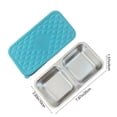 thumbnail image 3 of Contenant à Collation en Acier Inoxydable Boîte à lunch pour Enfants Adultes avec Plateau bento à 2 Compartiments Réutilisable Rangement Alimentaire en Métal avec Couvercle en silicone Étanche 1 Pce Empilable Boîte à Collation pour Tout-Petit, 3 of 6