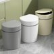 thumbnail image 1 of Ganfancp Cubo de Basura de Plástico con Tapa a Presión, Blanco,Beige,Gris,Cubo de Basura de Plástico,Papelera para Casa,Cocina,Baño,Garaje Liquidación 1* Papelera, 1 of 7