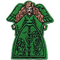 12 pieces 2" Custom Activity Scouts Applique Fun Patches - Green Angel Patch 2