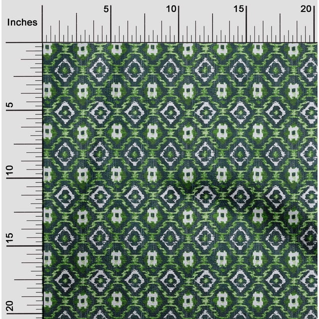 oneOone Cotton Poplin Fabric Check Kasuri Decor Fabric Printed BTY 56 Inch Wide