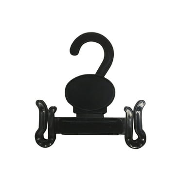 NAHANCO #JLP256 3 7/8" Black Plastic Sandal Hangers (Pack of 500)