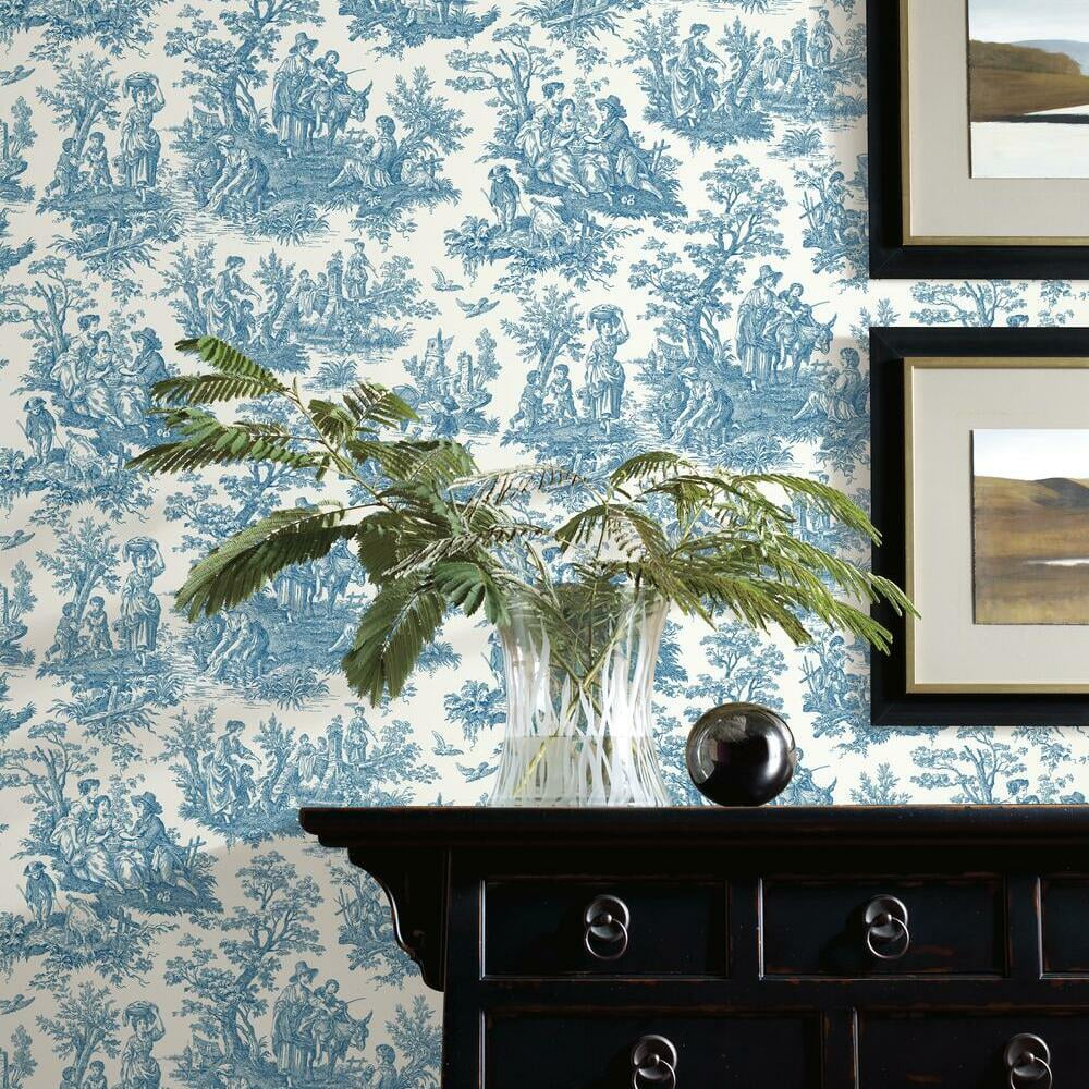 Waverly Country Life Toile Peel and Stick Wallpaper