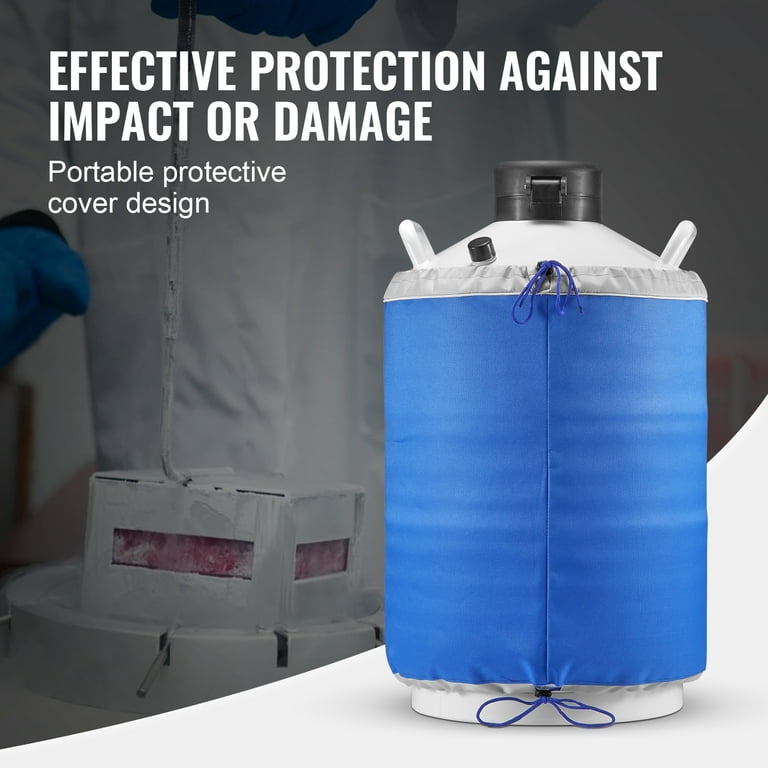 KFFKFF 20L Liquid Nitrogen Tank, Aluminum Alloy LN2 Dewar