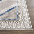 thumbnail image 3 of Abani Regal Collection Elegant Modern 5'3" x 7'6" Grey Blue Persian Double Diamond Area Rug, 3 of 5