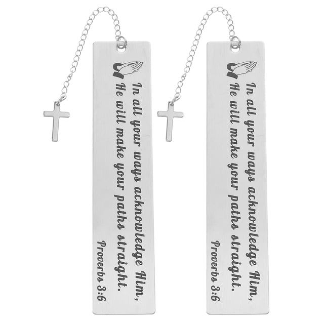 KAKOWELY 2 marcapáginas de metal, creativos, para leer libros, para hombres y mujeres.