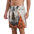 thumbnail image 2 of Logiee Polka Dot Rhino Welcome Print Mens Swim Trunks Quick Dry Board Shorts,Breathable Hawaii Beach Shorts Swimwear Bathing Suits-3X-Large, 2 of 6