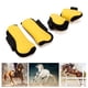 thumbnail image 3 of Juego de botas para tendón de caballo 4 piezas de carcasa de PU botas para patas delanteras y traseras protector de pierna ajustable botas para tendón de caballo equipo para ANGGREK Otros, 3 of 8