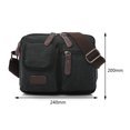 thumbnail image 2 of Bolsos Cruzados Bolsas cruzadas de lona Bolsa de transporte de viaje multifunción Simple para el trabajo (Negro) Tmvgtek Para Estrenar, 2 of 7
